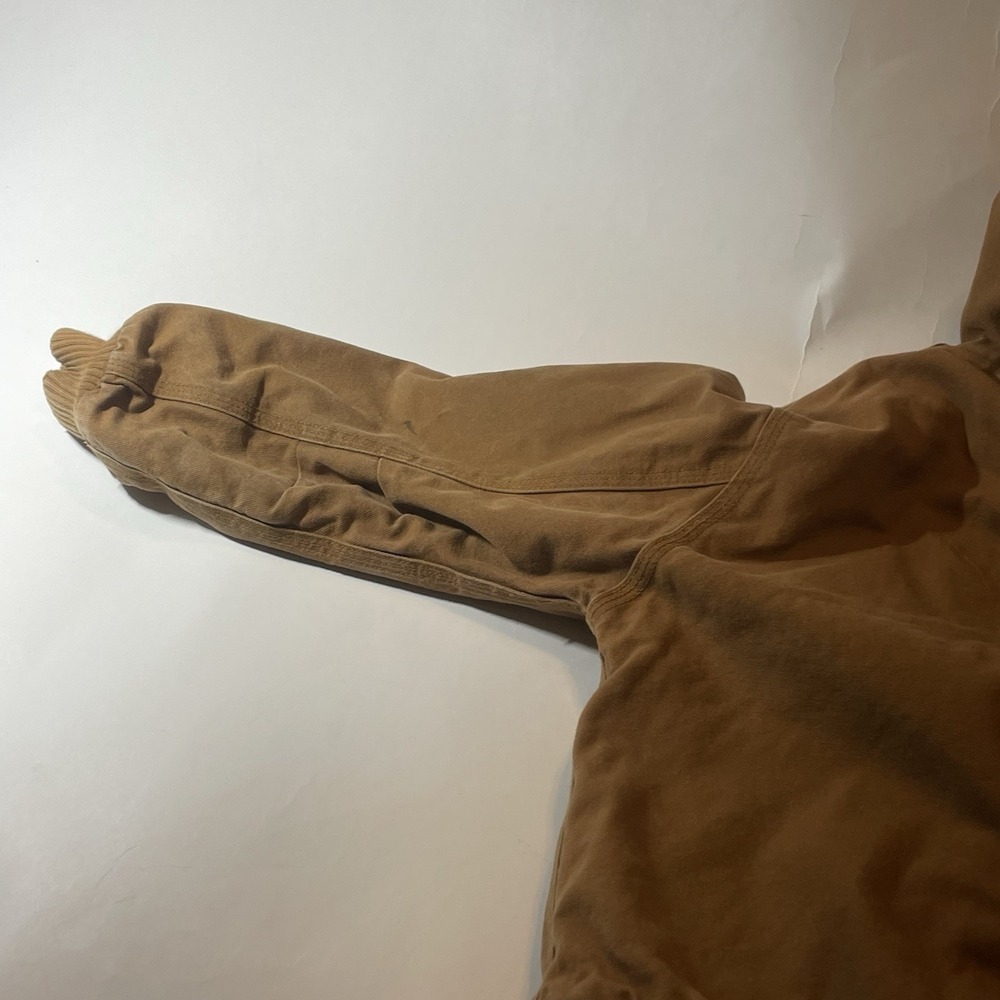 Carhartt Jacket Hooded Quilt Lined Canvas Work Wear Kids Youth XS - Picture 4 of 16